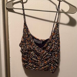 Urban Outfitters Navy Floral Cami Top